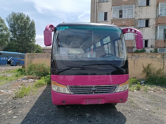 31 ônibus escolar usado de Van de passageiro do ônibus de Seater Mini Bus Yutong Front Engine ZK6752D