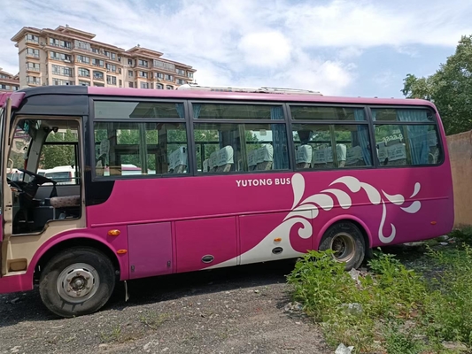 2016 ônibus usado ZK6752D Mini Bus With Front Engine de Yutong do ano 31 assentos para o transporte