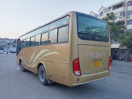 Suspensão Yuchai 160hp 35seats Front Engine da mola de placa do ônibus de Second Hand Yutong do treinador