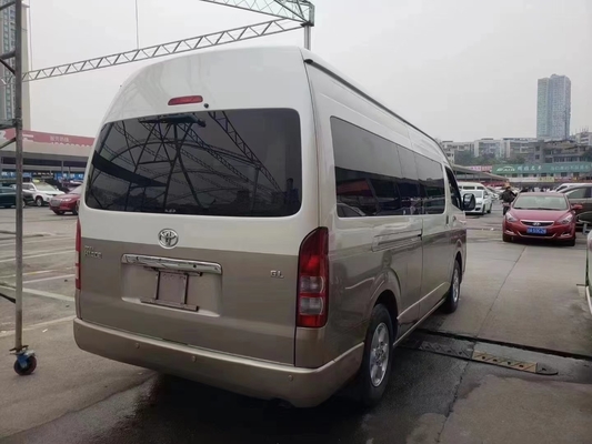 Mini ônibus usado 2018 ano 13 lugares com motor dianteiro Toyota Hiace ônibus com teto alto