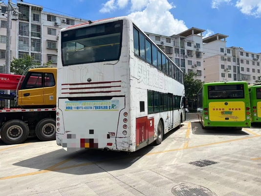Zk6116HG Ônibus de viagem usado Yutong 86/78 pessoas Ônibus urbano de segunda mão de dois andares