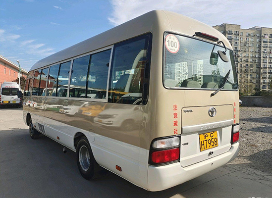 Mão 18Kw 1.6T do ônibus segundo de Mini Used Toyota Coaster Coach
