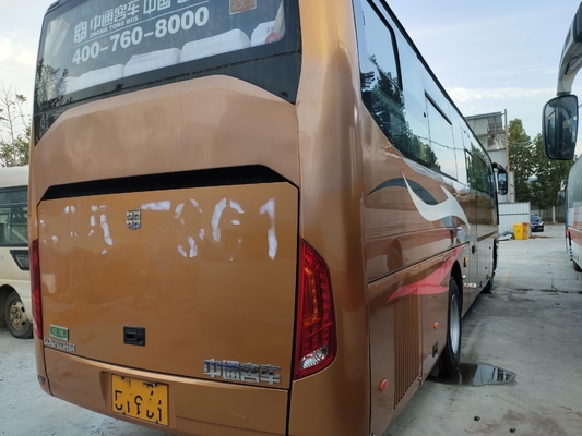 LCK6100 44seater usou a movimentação da mão esquerda das portas do motor dois de Zhongtong Bus Yuchai do treinador