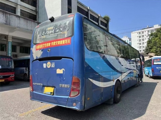 A camioneta expresso usada Yutong ZK6110 usou portas do ônibus dois do motor da parte traseira do ônibus 49-51seater da igreja