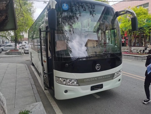 O ônibus de excursão usado usou o motor dourado de Yuchai das portas dobro de Dragon Bus XML6113J68 49seats