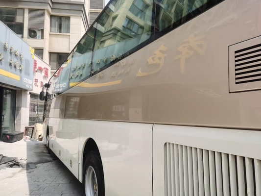 O ônibus de excursão usado usou o motor dourado de Yuchai das portas dobro de Dragon Bus XML6113J68 49seats