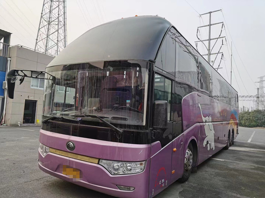 Assentos velhos do treinador 61 ônibus luxuosos dobro usados 2014 anos de Axlebrake do ônibus de Yutong ZK6147