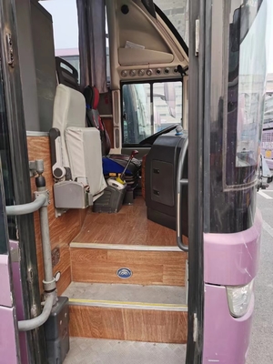 Assentos velhos do treinador 61 ônibus luxuosos dobro usados 2014 anos de Axlebrake do ônibus de Yutong ZK6147