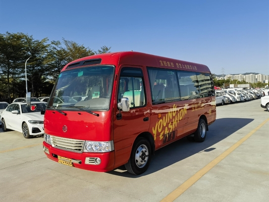 O ônibus pequeno usado usou Dragon Bus dourado XML6601J15 Front Engine 19 assentos 2020 anos