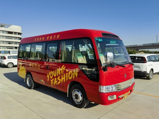 O ônibus pequeno usado usou Dragon Bus dourado XML6601J15 Front Engine 19 assentos 2020 anos