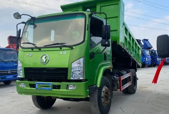 Carga avaliado 15.37t da caixa de engrenagens rápida da cor verde SHACMAN SX3310 do caminhão basculante 150hp 4×2 da mineração