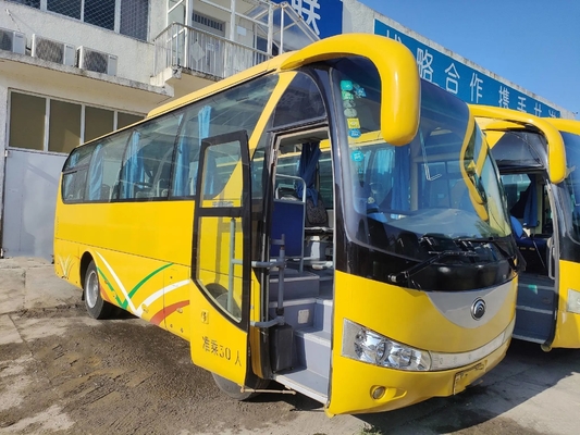 30 assentos usaram a mão amarela Yutong ZK6798 do motor segundo de Yuchai da cor dos treinadores de passageiro