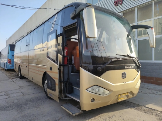Portas dobro usadas do motor de Yuchai do ônibus do curso 53 assentos 12 em segundo da mão medidores de ônibus LCK6125 de Zhongtong