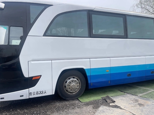 Assentos luxuosos usados dos ônibus 12meters 33 que selam a mão Foton BJ6120 do motor segundo de Yuchai da janela