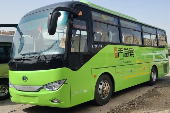 Ônibus médio usado HFF6909 de Ankai da porta dos assentos da janela 36 de Yuchai Engine Sliding do ônibus e do treinador