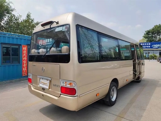 Segunda mão Mini Bus Front Engine 19 assentos Dragon Coaster External Swinging Door dourado XML6700