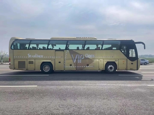 Porta média usada do passageiro da cor dourada comercial do motor 336hp de Weichai dos assentos do ônibus 39 12 medidores de ônibus BFC6120 de Beifang
