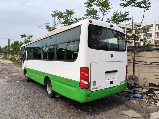 Ônibus usado do curso 2016 mão Dongfeng EQ6731 da porta LHD/RHD ò dos assentos do motor 130hp 29 de Yuchai dos cilindros do ano 4 única