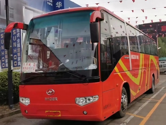 a cor vermelha dos òs assentos de Middle Passenger Door 51 do treinador da mão 10,5 medidores de motor de Yuchai usou um ônibus mais alto KLQ6109
