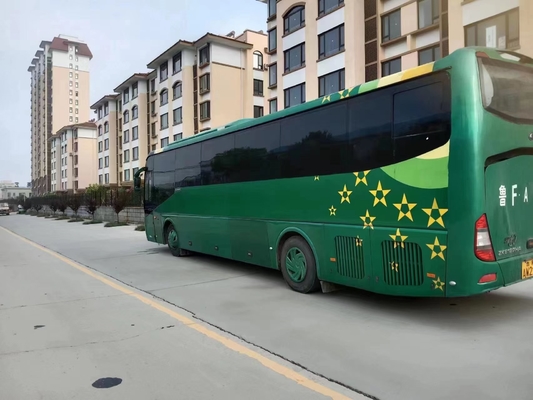 Treinador luxuoso Green Color dos assentos dos ônibus interurbanos 55 2017 ônibus ZK6127 de Yutong da mão de transmissão manual segunda do ano