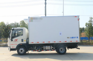 A carga usada transporta o tipo de Dirve HOWO da mão esquerda do modo da movimentação do caminhão refrigerado 4×2 do ³ dos 10m da capacidade de carga