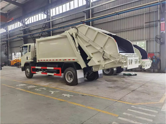 O ³ de Commercial Vehicles 8m do comerciante do caminhão que carrega o modo HOWO da movimentação 4×2 comprimiu o caminhão de lixo 7,5 medidores por muito tempo