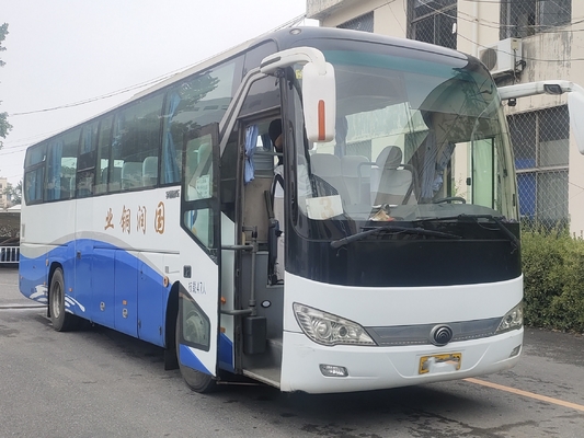 Ônibus luxuosos usados 47 assentos 2 portas do passageiro 11 medidores de mão rara longa Tong Bus novo ZK6117 do A/C ò do motor