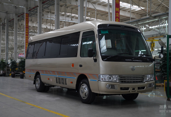 Ônibus de trânsito usado Golden Dragon Coaster Microônibus 23 lugares Motor GNV