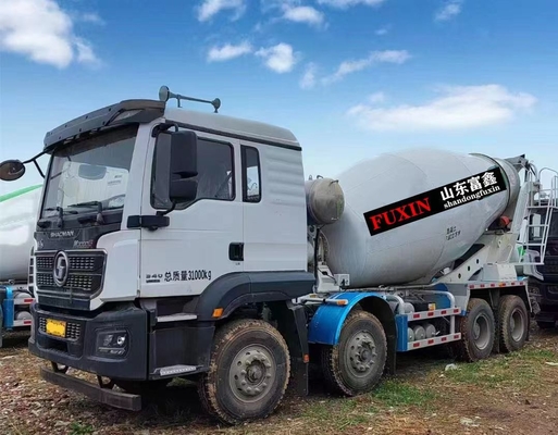 Shacman camião de cimento usado 8*4 modo de condução 12 euro cúbico 5 telhado plano