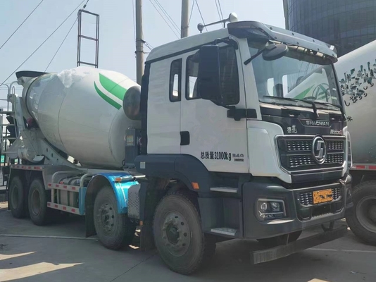 Shacman camião de cimento usado 8*4 modo de condução 12 euro cúbico 5 telhado plano