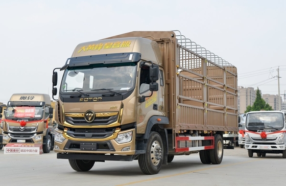 Foton 4*2 modo de condução usado caminhão Yuchai motor Big Cargo Box