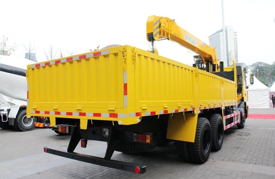 Peso de elevação 12 toneladas caminhão usado guindaste Hongyan 290hp telhado plano