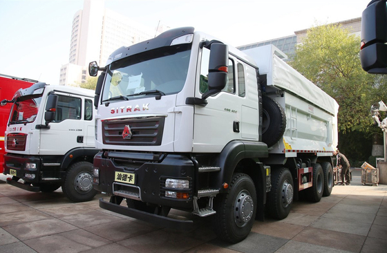 Caminhão de descarga para caminhão de sinos Sitrak Carregamento de 40 toneladas 8*4 Caixa de tipo U de cor branca