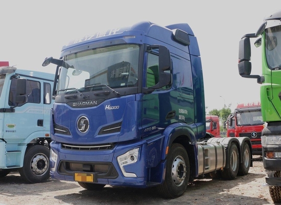 Unidade de Trator Caminhões Cor Azul Cabina de Teatro Alto 480hp Shacman H6000 Prime Mover Fast Gearbox