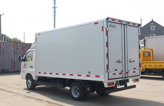 Mini Box Truck 3,7 metros Van Box com 2 portas Cabina única com motor de gasolina 6 pneus