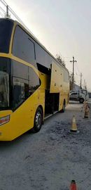 Ônibus de turista da mão de Yutong segundo, ônibus luxuosos usados com o freio de disco das rodas do motor 4 de Wechai