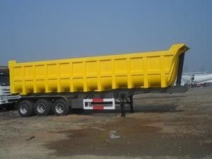 3 eixos usaram os reboques do caminhão, reboque usado do caminhão basculante com carga útil de 45 toneladas