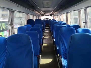 Diesel dos ônibus e dos treinadores da segunda mão de Yutong 63 assentos 2013 roxo do ano LHD