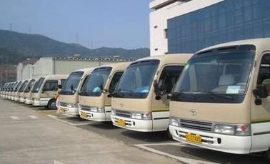 23 ônibus usado do motor diesel da pousa-copos 1HZ de Japão Toyota LHD do ônibus de Seater