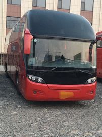 55 mão esquerda diesel usada do ônibus KLQ6147 do passageiro de Seat curso mais altamente vermelho que dirige 2013 anos