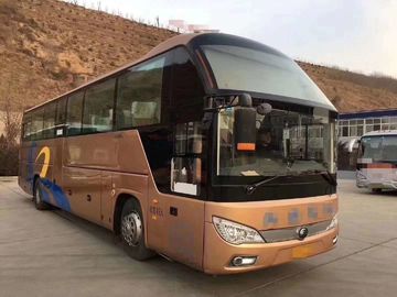 ZK6122 49/55 assentos Yutong usou a viagem diesel da cara da porta do motorista da mão esquerda do ônibus da pousa-copos 2013 - 2016 anos