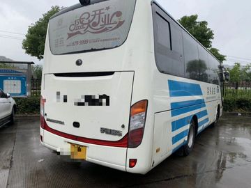 Ônibus da cidade de Yutong da série ZK6858, mão esquerda diesel do ônibus de Seater do branco 19 que dirige 2015 anos