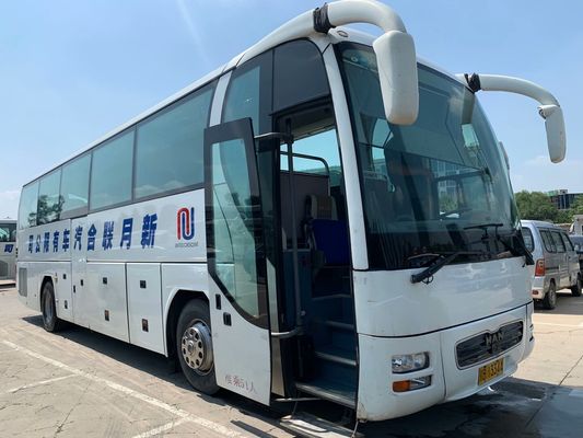 O ônibus usado de Yutong para vendas modela ZK6122 boas condições de aço dobro do Euro III do chassi das portas 51Seats