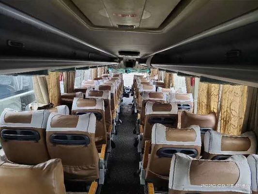 Portas dobro usadas 233kw diesel da C.A. de Bus With do treinador dos assentos do motor 53 de Kinglong RHD