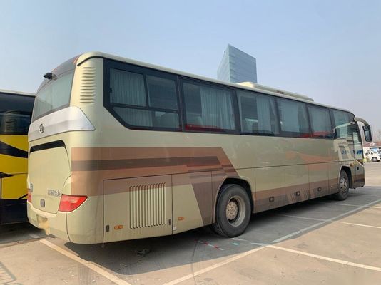 Treinador usado Bus do ônibus do passageiro do modelo KLQ6115 do tipo do motor da parte traseira de LHD chassi de aço mais alto 53 assentos