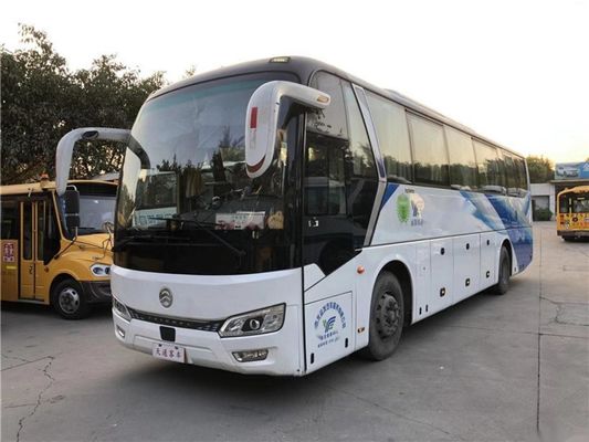O VIP do motor de Yuchai assenta o passageiro que usado do chassi de Double Doors Airbag do treinador o ônibus usou assentos dourados de Dragon Bus XML6112 48