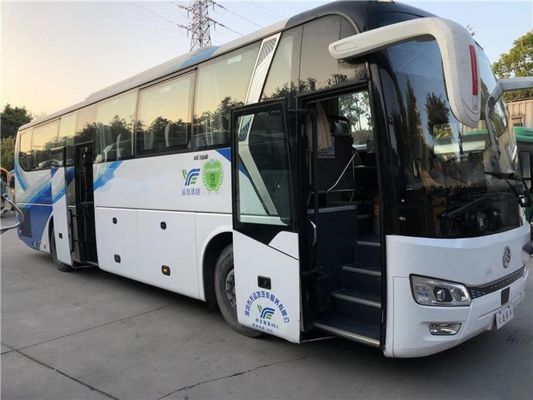 O VIP do motor de Yuchai assenta o passageiro que usado do chassi de Double Doors Airbag do treinador o ônibus usou assentos dourados de Dragon Bus XML6112 48