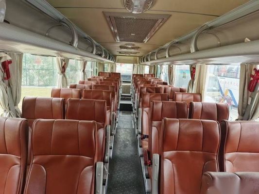 YOUNGMAN JNP6108 39 assenta assentos de couro de direção saidos chassi usados da bolsa a ar do ônibus do passageiro do motor do WP 199kw ônibus traseiro