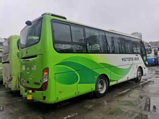 Yutong usado transporta o ônibus usado do passageiro do chassi dos assentos Zk6858 35 a única porta de aço