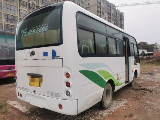 Yutong usado transporta Zk6609d1 19 assenta o motor 85Kw de Yuchai usou o quilômetro de Mini Bus Single Door Low